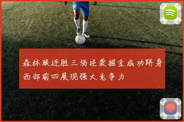 森林狼连胜三场逆袭掘金成功跻身西部前四展现强大竞争力